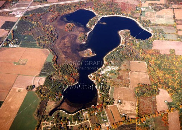 Threemile Lake in Van Buren County, Michigan